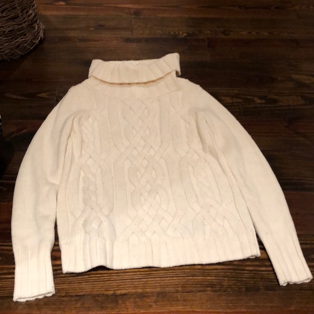 White oversized sweater
